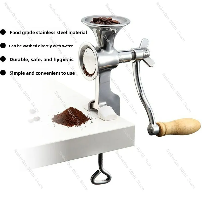 304 stainless steel manual coffee bean grinder hand mill rice pepper seasoning grinder