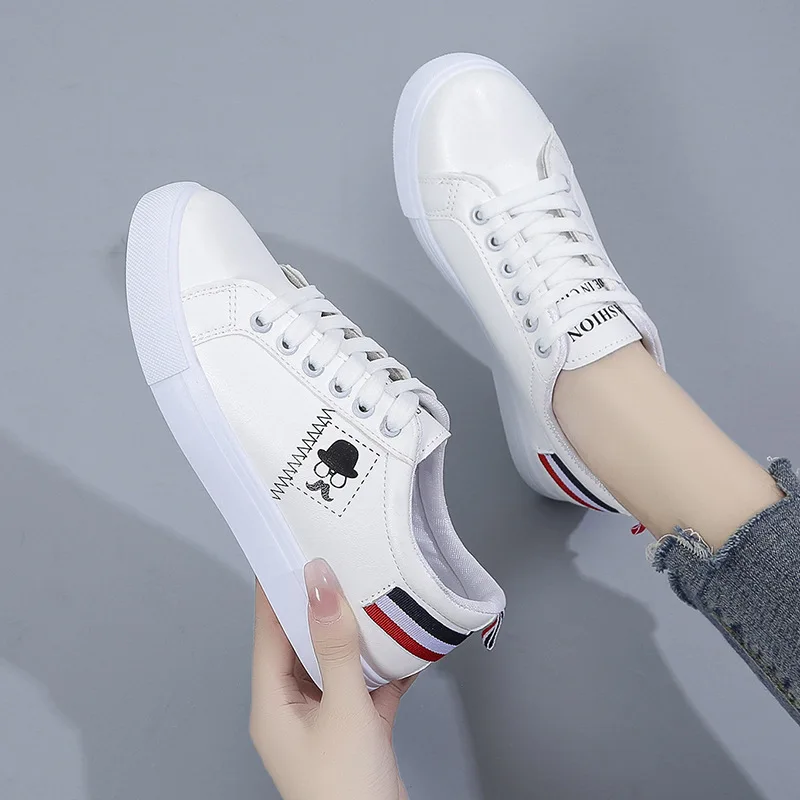 

Small White Shoes Women 2024 New Korean Casual Single Shoes Fashion Four Seasons Women's Shoes Students Low Top Women's Shoes