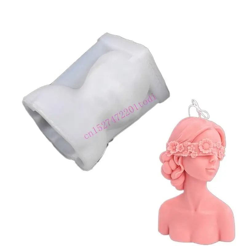 

M76B Beauty Elegant Girl Resin Mold Dragon Mold for Home Decor