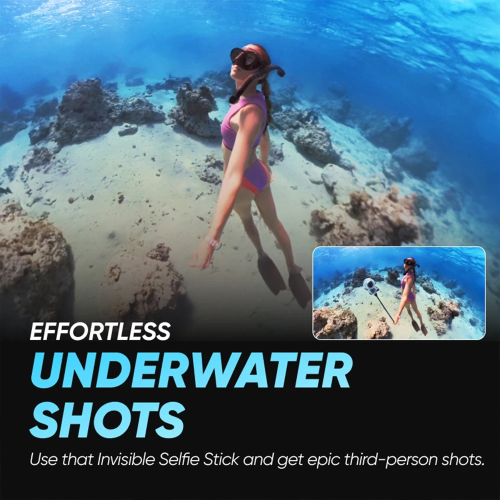 Dive Case For Insta360 X3 Waterproof Housing Cover Underwater Protector Fully Invisible Diving Shell Camera Accessories