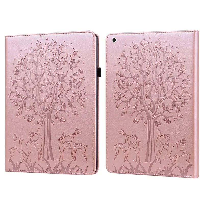 GEFENIS For IPad 10th 9th 8th 7th 6th Gen Case Embossed Tree Deer Flip Tablet Case For Funda IPad 10.2 9.7 Air 1 2 IPad 10 9 8 7
