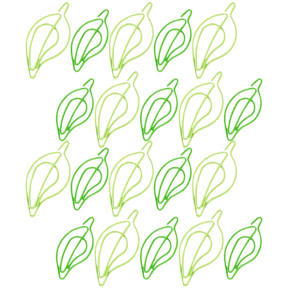 

30pcs Creative Leaf Paper Clips Cute Metal Small Office Document Small Paper Clips Binder Clip Home School Decoration