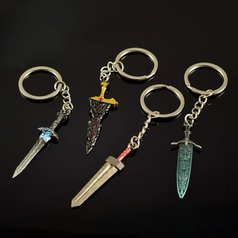 6cm Elden Damasco gran espada armas modelo juego periféricos llavero Raz Li Hui espadas de piedra colgante artesanía ornamento niño regalo