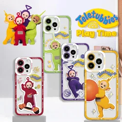 Cute Children T-Teletubbieses Phone Case For iPhone 15 14 13 12 11 Mini Pro Max X XR XSMax 6S 6 7 8 Plus SE20 Transparent Cover