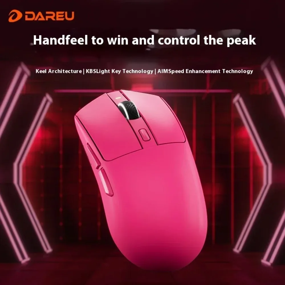 

DAREU AE6 Game Office Mouse Tri Mode Wireless Mouse Paw3950 Sensor Low Latency Long Battery Life 8kHz Polling Rate Gamer Gifts