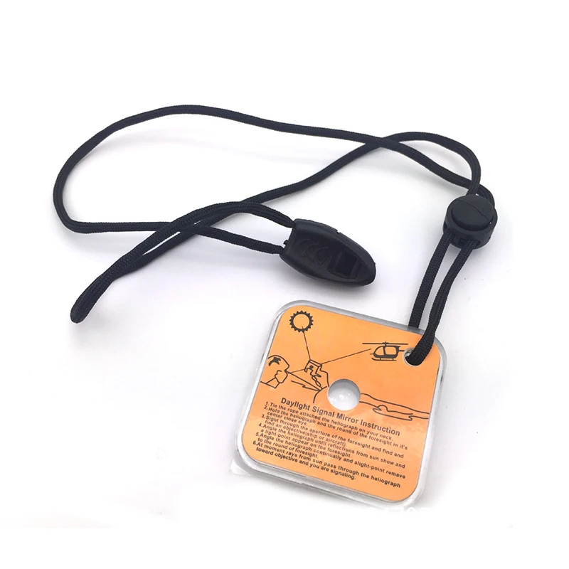 Prático Outdoor Survival Emergência Reflective Signal Mirror, Adventure Mirror