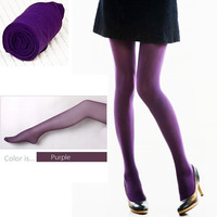 Sexy Tights Purple Opaque Women Pantyhose Spring Autumn Pantyhose Nylon Seamless Tights Stockings Hosiery Office Lady