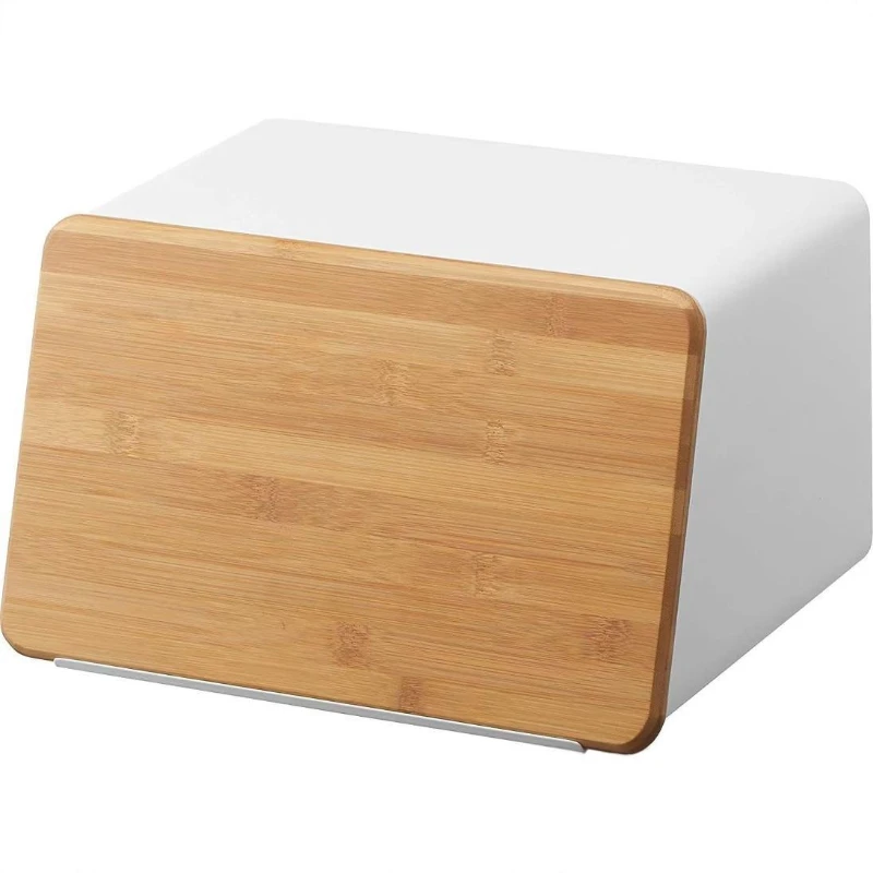 Metal bread box Bamboo wood bread box Snack finishing utility box Living room