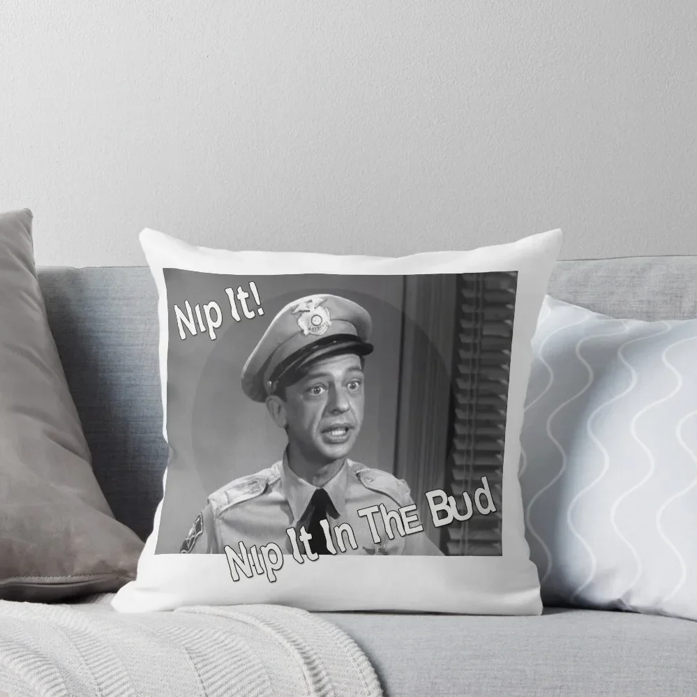 Barney Fife, Nip It Throw Pillow New year Elastic Cover For Sofa Couch Cushions Decorative Cushion Cover pillow