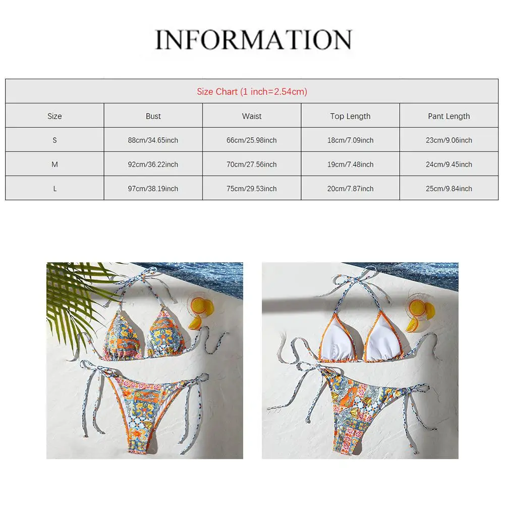 Club Wear Vacation Style M 92cm Bust, 70cm Waist Beach Swimsuit Moderate Elasticity Swimwear Beachwear Lace Up Bikini