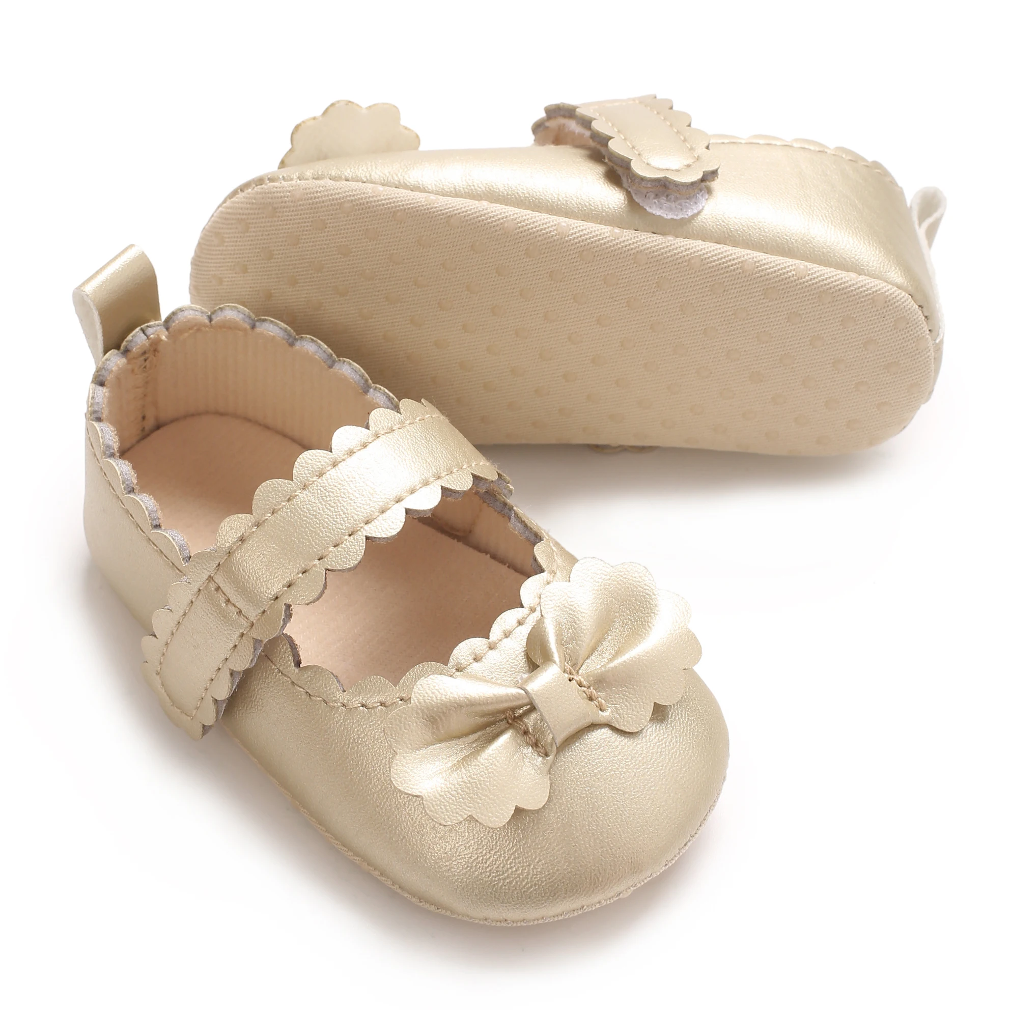New Princess Baby Shoes Sweet Bow Baby Single Shoes Comfortable and Fashionable Baby Walking Shoes
