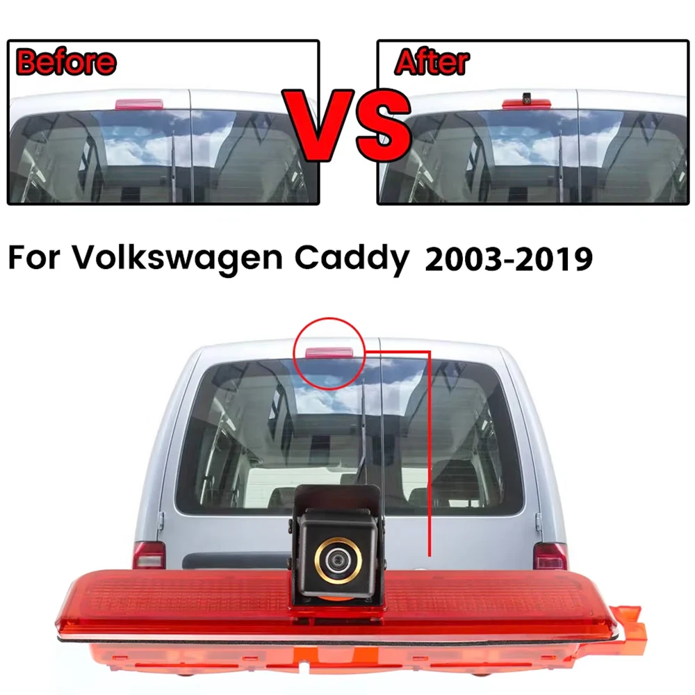 170 Degree AHD 1080P CVBS Car Rear View Reverse Camera For Volkswagen VW Caddy Panel Life 2003-2019 Car LED Brake Light Parking