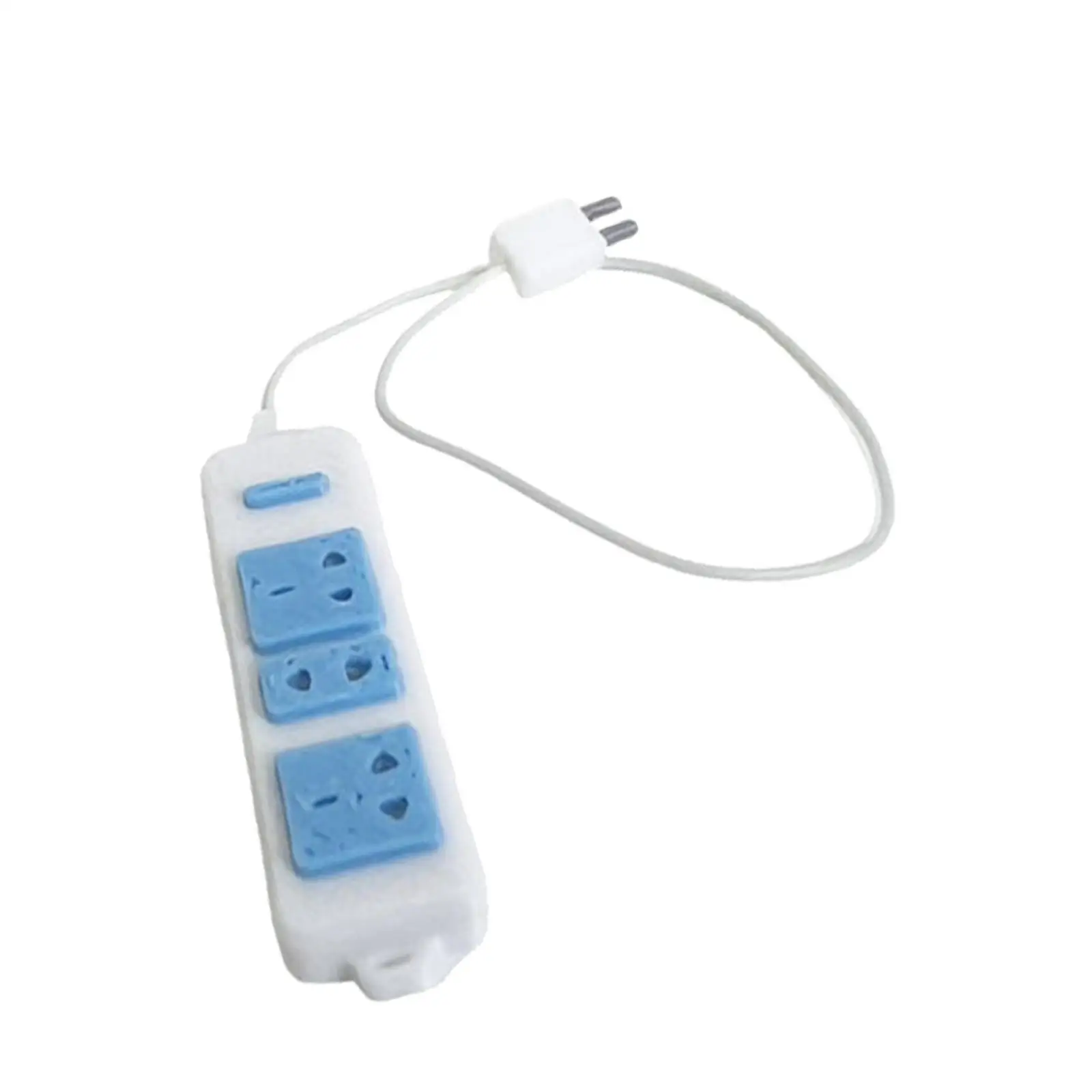 Enchufe modelo en miniatura para casa de muñecas, adorno de regleta, accesorios para fotos Ob11