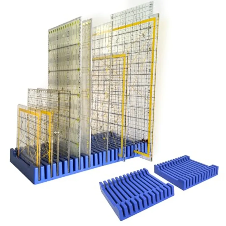 

Органайзер-держатель для линеек для квилтинга на 12 слотов, для хранения и организации