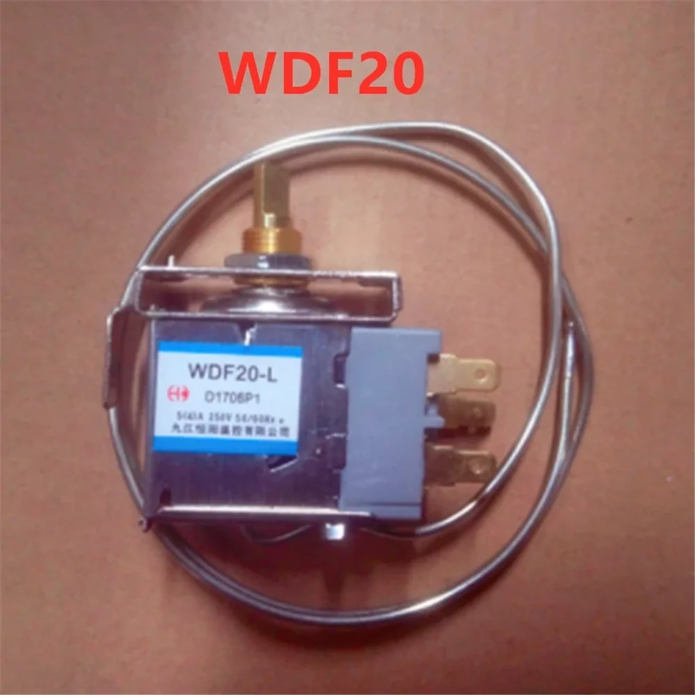 2pcs WDF20-L refrigerator thermostat 3 pins metal cord freezer temperature controller switch 3 foot  WDF20