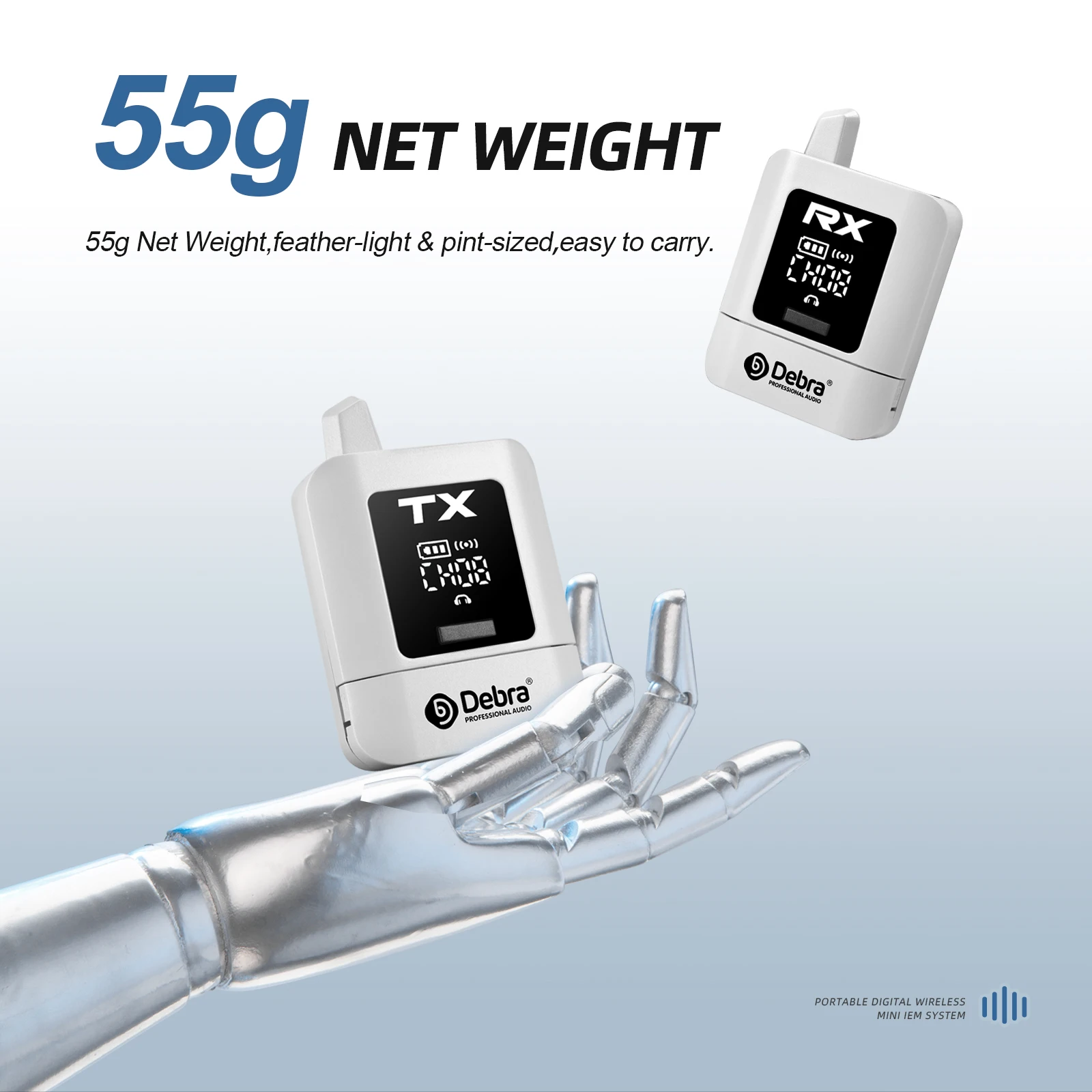 ST-mini UHF IEM 무선 인이어 모니터 시스템 스테레오 사용 범위 30-50m 음악 오디오 모니터링 라이브 방송용 충전식