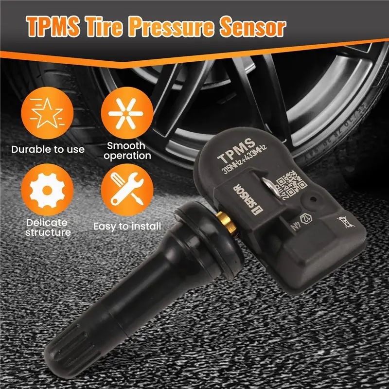 【Top Sale !!】4Pcs Programming MX Sensor TPMS Tire Pressure Monitor Sensor 315MHZ 433MHZ Universal 2 In 1 Repair Tool For-Autel