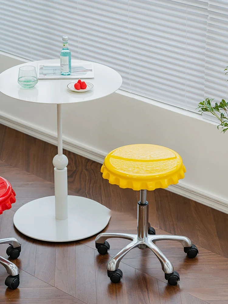 

Living Room Furniture Lifting Nordic Coffee StoolsSmall Stool Home Furniture Beer Covered Metal Low Stool Creative Bar Stools