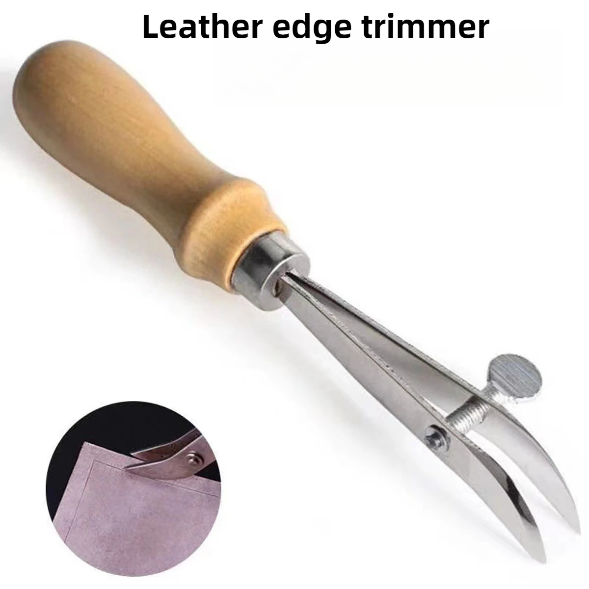 DIY Handmade Leather Veg Tan Edge Creaser, Leather Tool Spacing Wheel, Even Distance Marker for Stitching & Punching Positioning