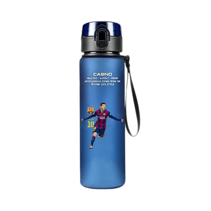 Football Water Cup Messi Neymar Ronaldo Football Star 560ML Drinking Bottle Coffee Cup Portable Outdoor Sports Water Cup Gift