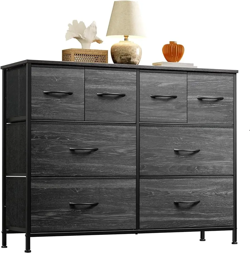 

Dresser for Bedroom with 8 Drawers, Wide Fabric Dresser for Storage and Organization, Bedroom Dresser, Chest of Drawers