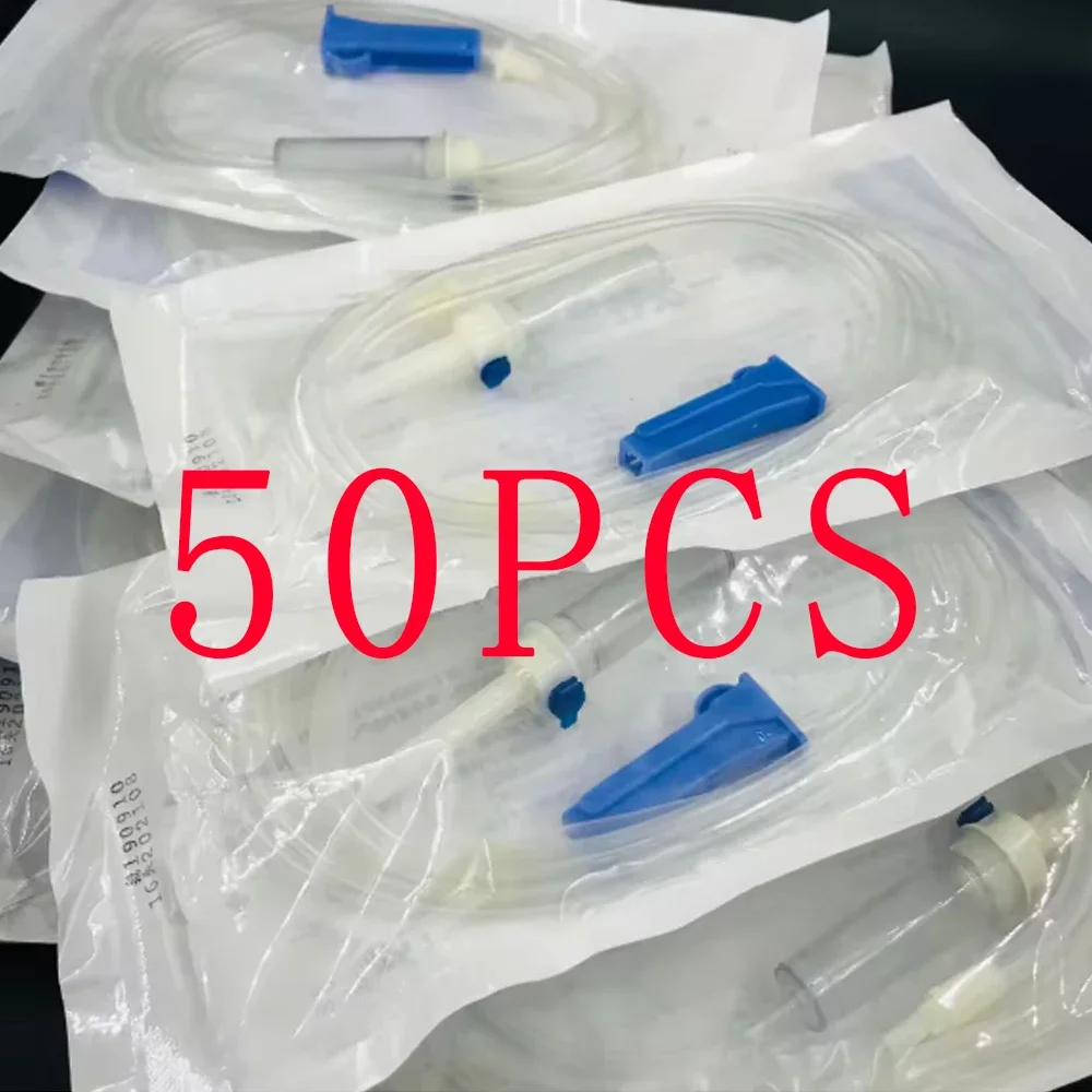 50 PCS Disposable Transparent Dental Implant Irrigation Tube Compatible with NSK Water Pipe for Surgical Flushing and Oral RinSE