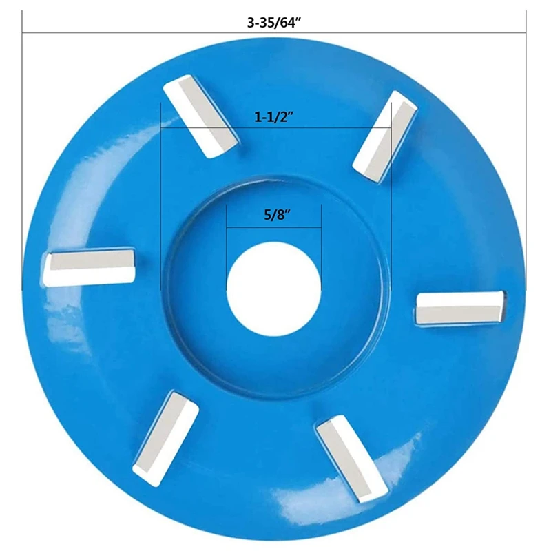 New-90 Mm Six-Tooth Milling Cutter Is Suitable For 16 Mm (5/8 Inch) Aperture Angle Grinder