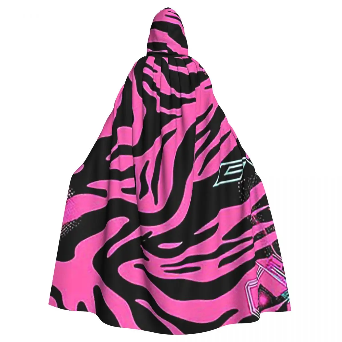 ストライプ迷彩フュージョン迷彩タイガーストライプロングフード付きマント魔女コスチュームコスプレケープハロウィンヴァンパイア大人ユニセックス