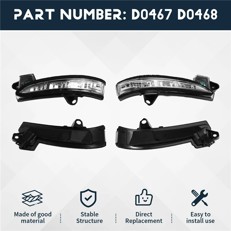 ไฟเลี้ยวกระจกมองข้าง สำหรับรถฟอร์ด มอนเดโอ ฟิวชั่น ปี 2013 ถึง 2020 รุ่นอเมริกา