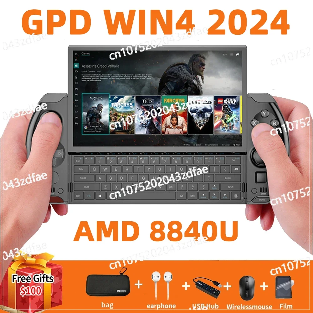 New arrival! GPD WIN4 Win 4 2024 AMD 8840U 6Inch Handheld GamePad Tablet WIN10 Systerm Pocket Mini PC Laptop Game Player Console