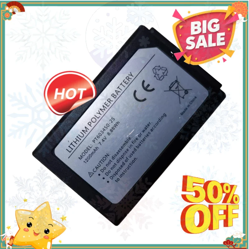 SWZY Equipment Survey Test 1200mAh / 8.88Wh PT603450-2S Battery for CEM DT-9880 DT-9881 DT-9883M DT-9880M DT-9850M DT-9881M  Bat