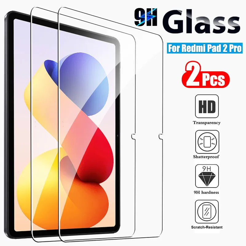 2Pcs Tempered Glass Screen Protector for Redmi Pad 2 Pro 12.1 2025 12.1 inch Protective Glass Film