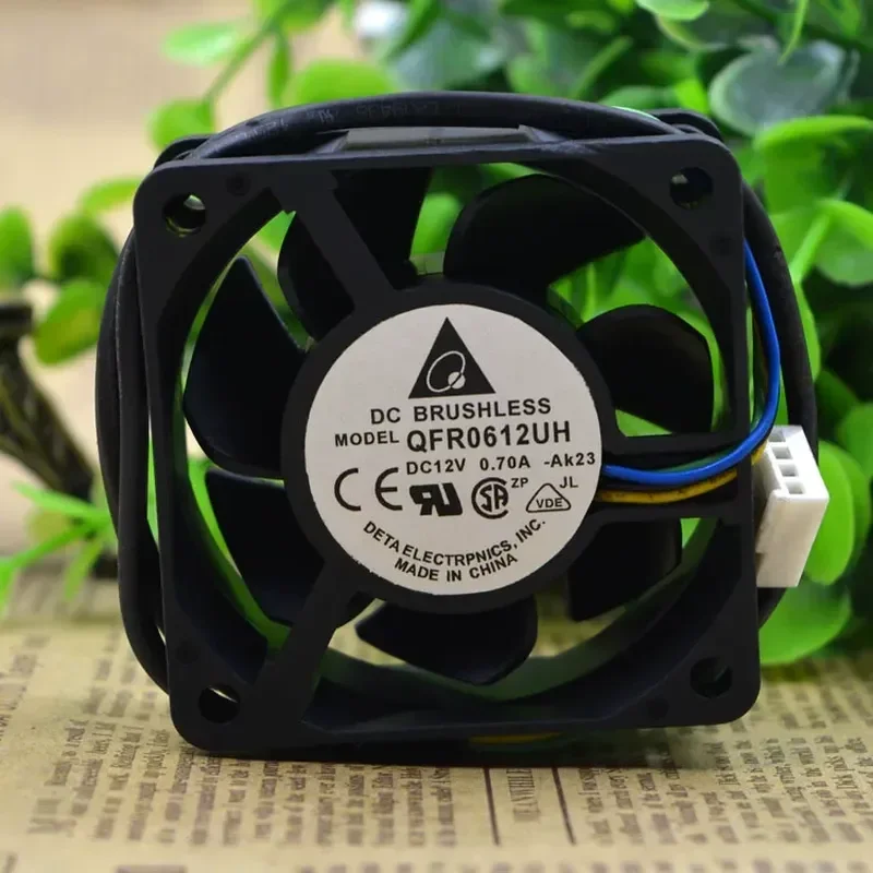 Genuine Delta QFR0612UH for Delta 6025 12V 0.70A 6CM/cm PWM Speed Control Large Air Volume Fan