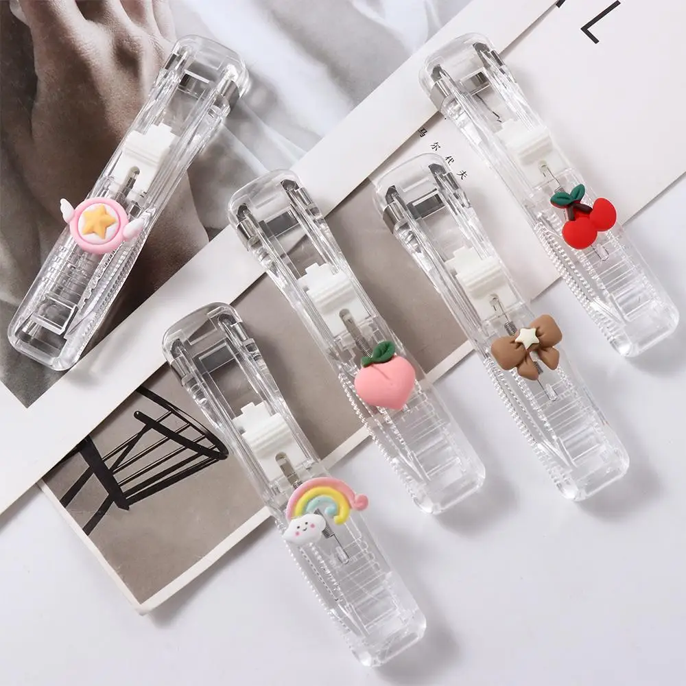 Dispenser di nastro Forniture per ufficio Forniture per desktop Clip per sigillare snack Cucitrice Rimozione punti metallici Raccoglitore Morsetto a spinta Clip a spinta