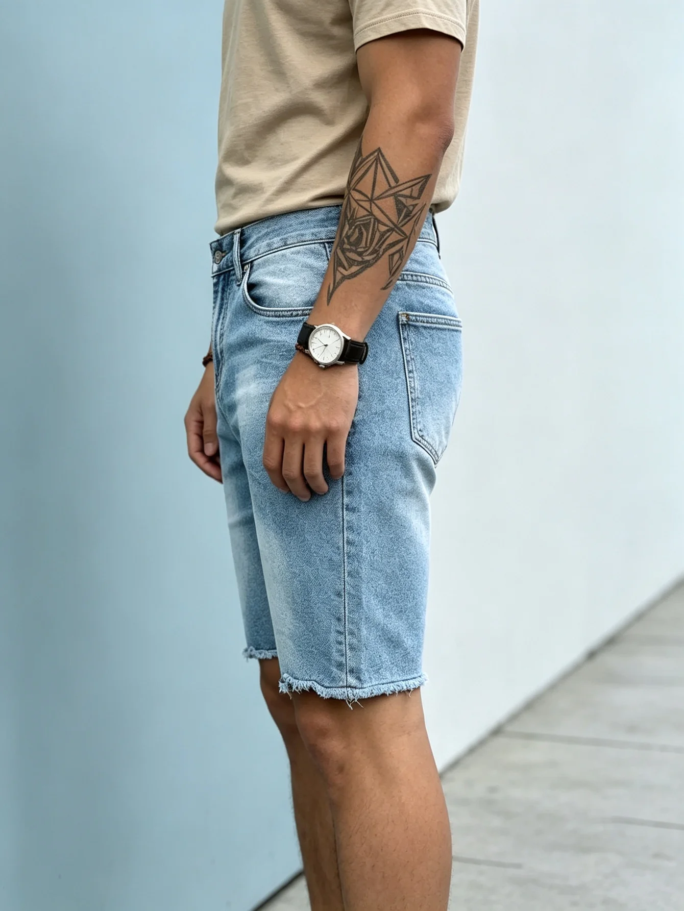 American Trendy Urban Street Denim Skinny Jeans for Men, Y2K Stretch Pants, Daily Wear Gift view 3