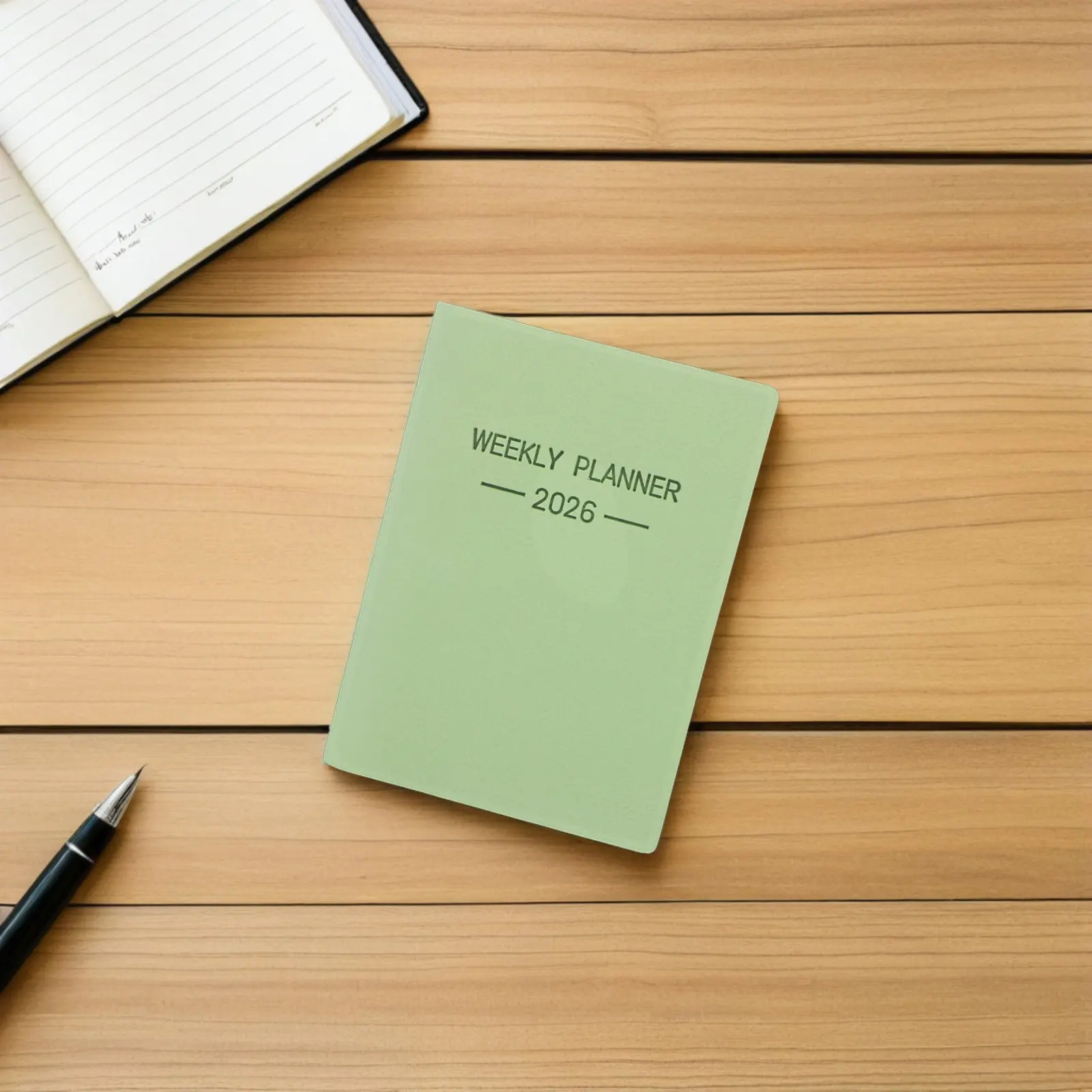 2026 Pocket Planner Daily Weekly Monthly Calendar Organizer Compact PU Cover Thick Paper Portable Notepad for Travel School