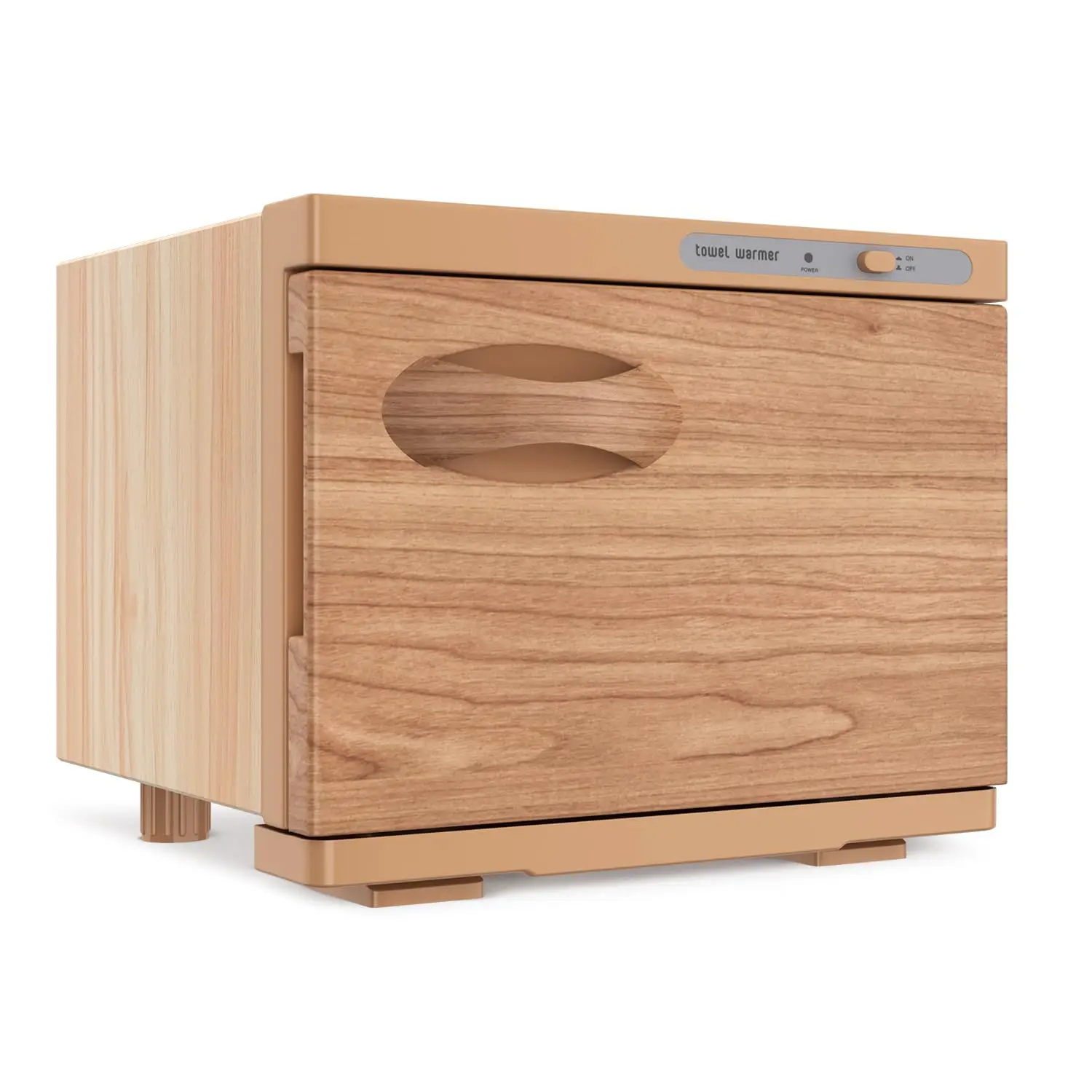 

8L Towel Warmer Cabinet for Spa, Salon, and Home Use - Wood Finish