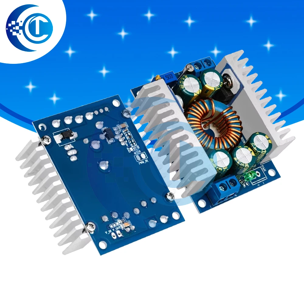 Modul Step-Down DC-DC Daya Tinggi Riak Rendah: Arus Dapat Disesuaikan 12A, Efisiensi 95% – Ideal untuk Sistem Daya Mobil