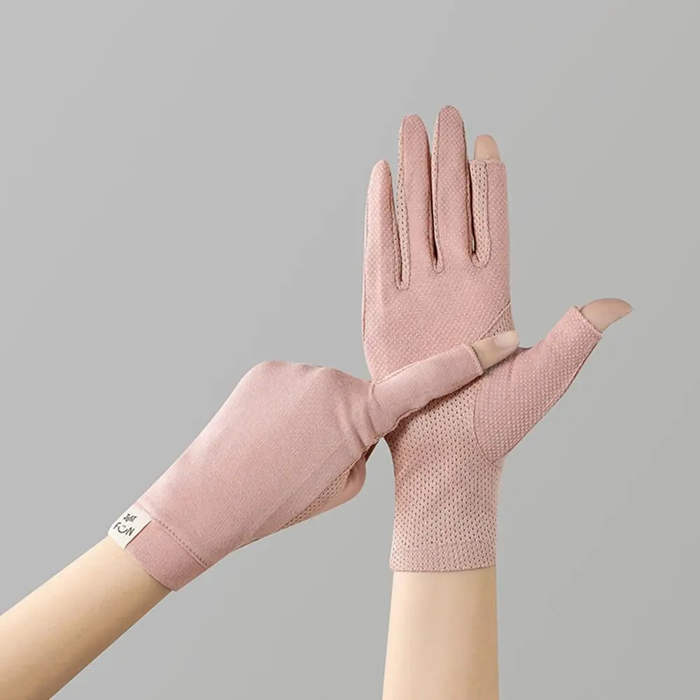 

Non Slip Anti-UV Touch Screen Mittens Driving Gloves Thin Gloves Women Gloves