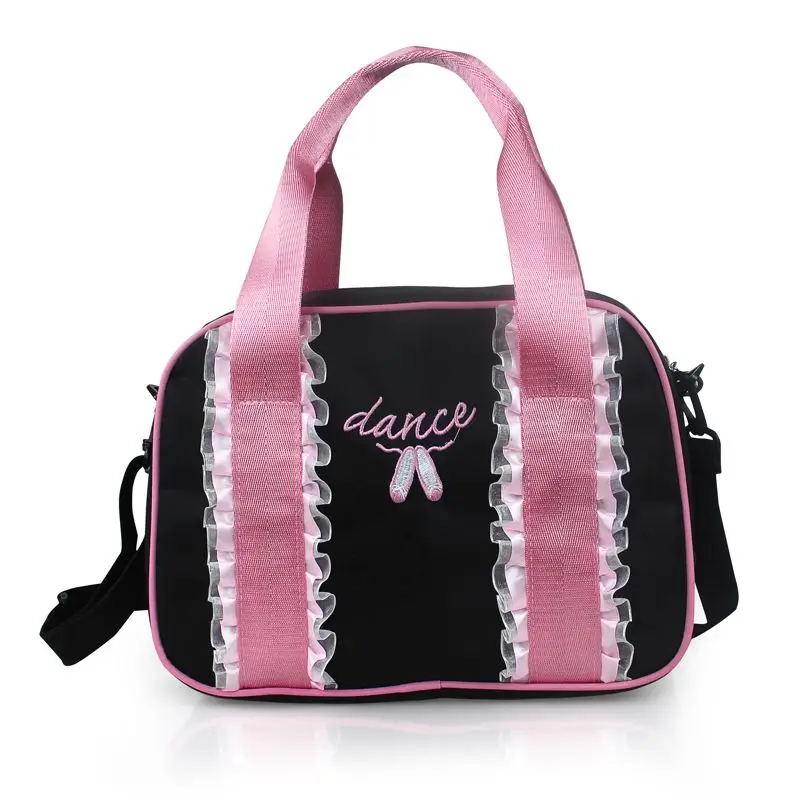 Girls Kids Balle Dance Bag Kawaii Pink Princess Cross Body Bag Cute Ballet Shoulder Bag With Sequin Ballet Shoes