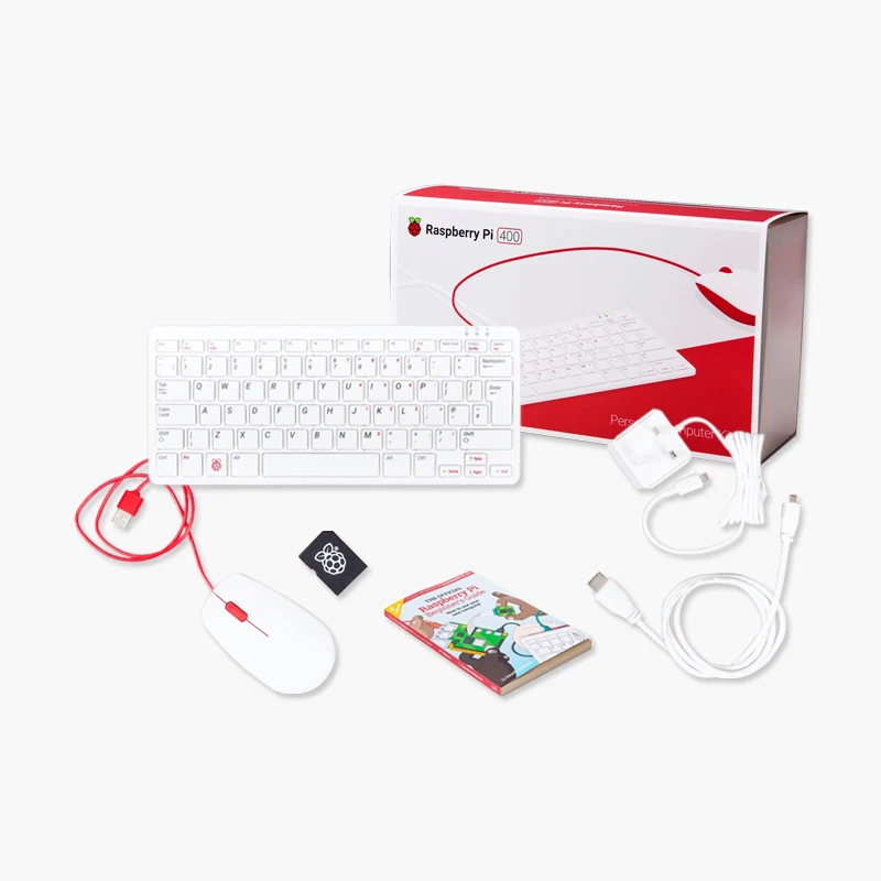 Raspberry Pi 400 Personal Computer Or Kit,Quad-core 64-bit Processor 4GB Of RAM ,WiFi Dual-display Output For 4K