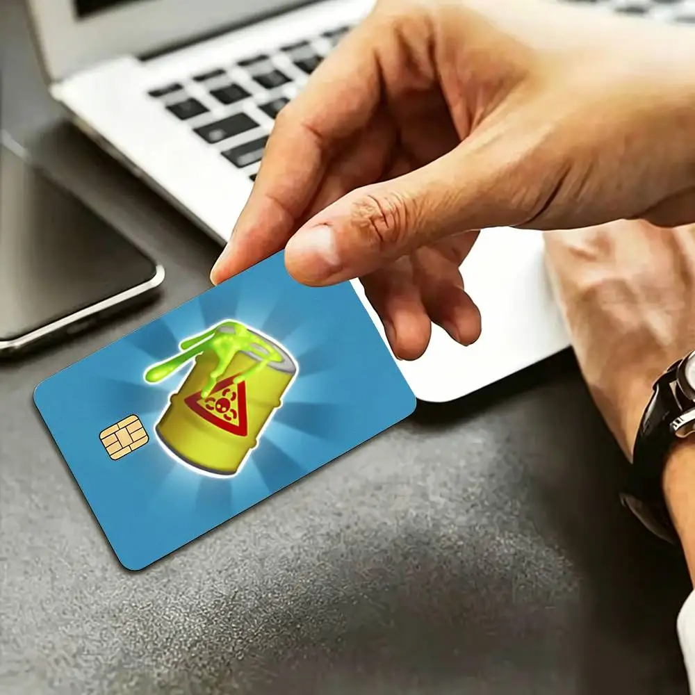 Wobbly L-Life HD Waterproof Credit Card Stickers Silicone Decals For Chip Game Cards Gift