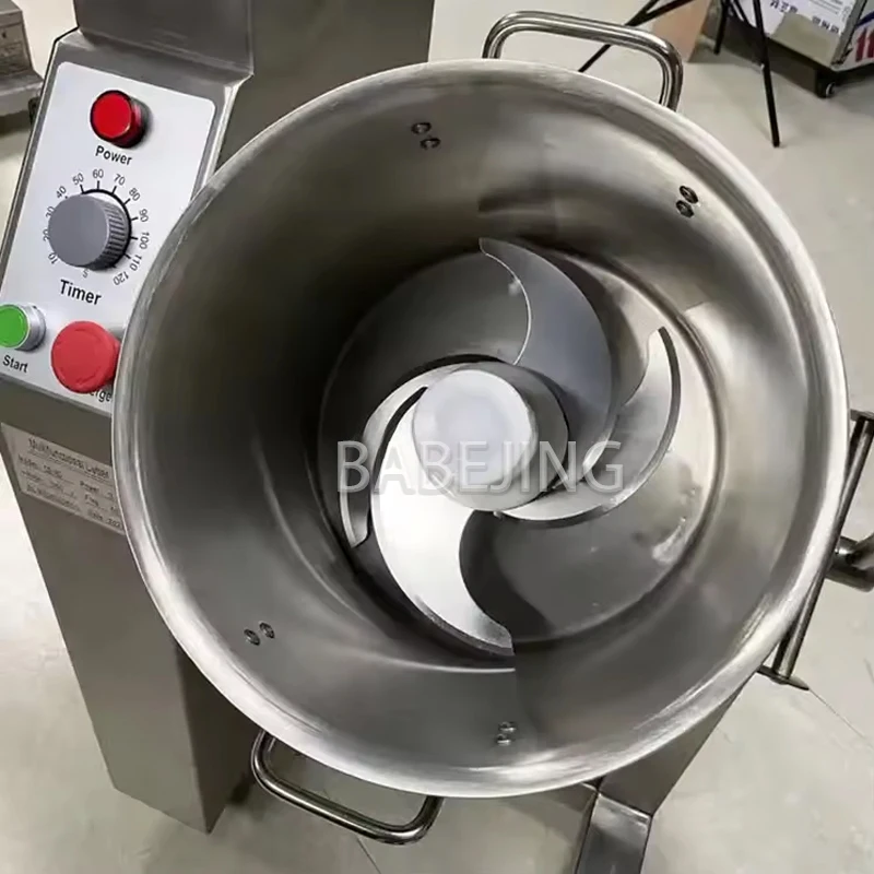 Hachoir à ail Commercial, Machine de transformation des aliments, mélangeur de viande et de légumes en acier inoxydable, broyeur