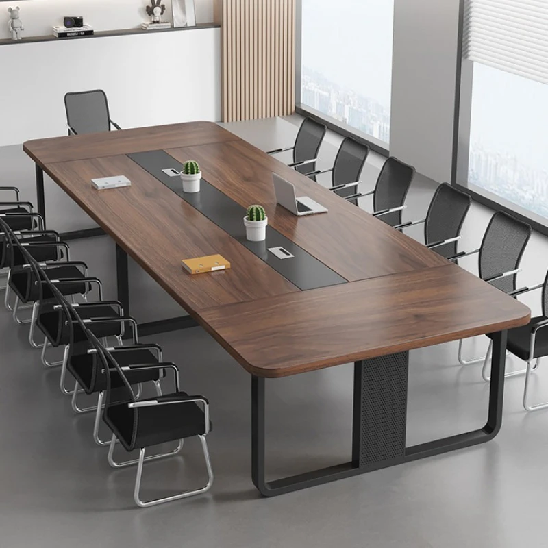 high quality meeting table black Rectangle modern simple conference table multifunctional workbench möbeln für büro furniture