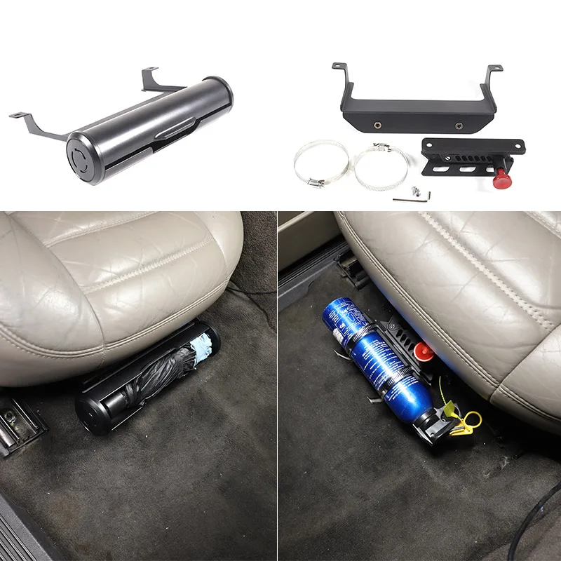 

For Hummer H2 2001-2009 Car Passenger Seat Under Holder Fire Extinguisher Bracket Umbrella Barrel Car Accessories