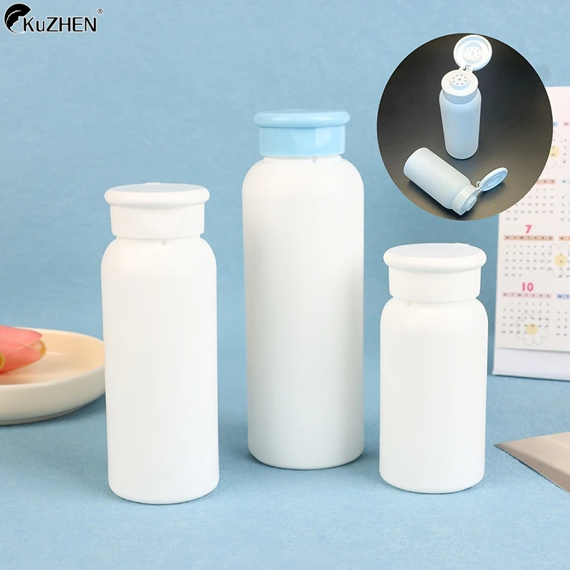 1PCS 30/50/100/150g Talcum Powder Bottle Refillable Cosmetic Powder Dispenser Plastic Powder Container Empty Pots Bottles