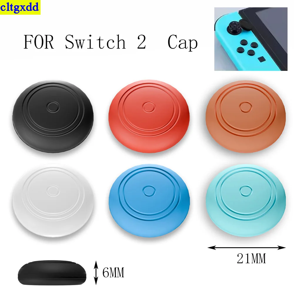 

Cltgxdd 2piece/batch colored silicone thumb cap suitable FOR Switch 2 console gamepad anti slip button cap accessories
