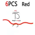6pcs Red
