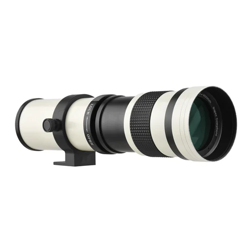 Imagen 2 del producto Lente de Zoom para cámara MF Super teleobjetivo F/8,3-16 420-800mm, montaje en T con Rosca Universal de 1/4 pulgadas para cámaras Canon, Nikon y Sony