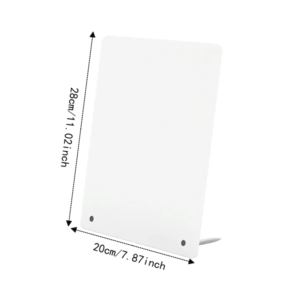 Metal Magnetic Board Ironwork Sign Photo Display Desktop Message Board DIY Rounded Corners Blackboard Billboard for Office Home